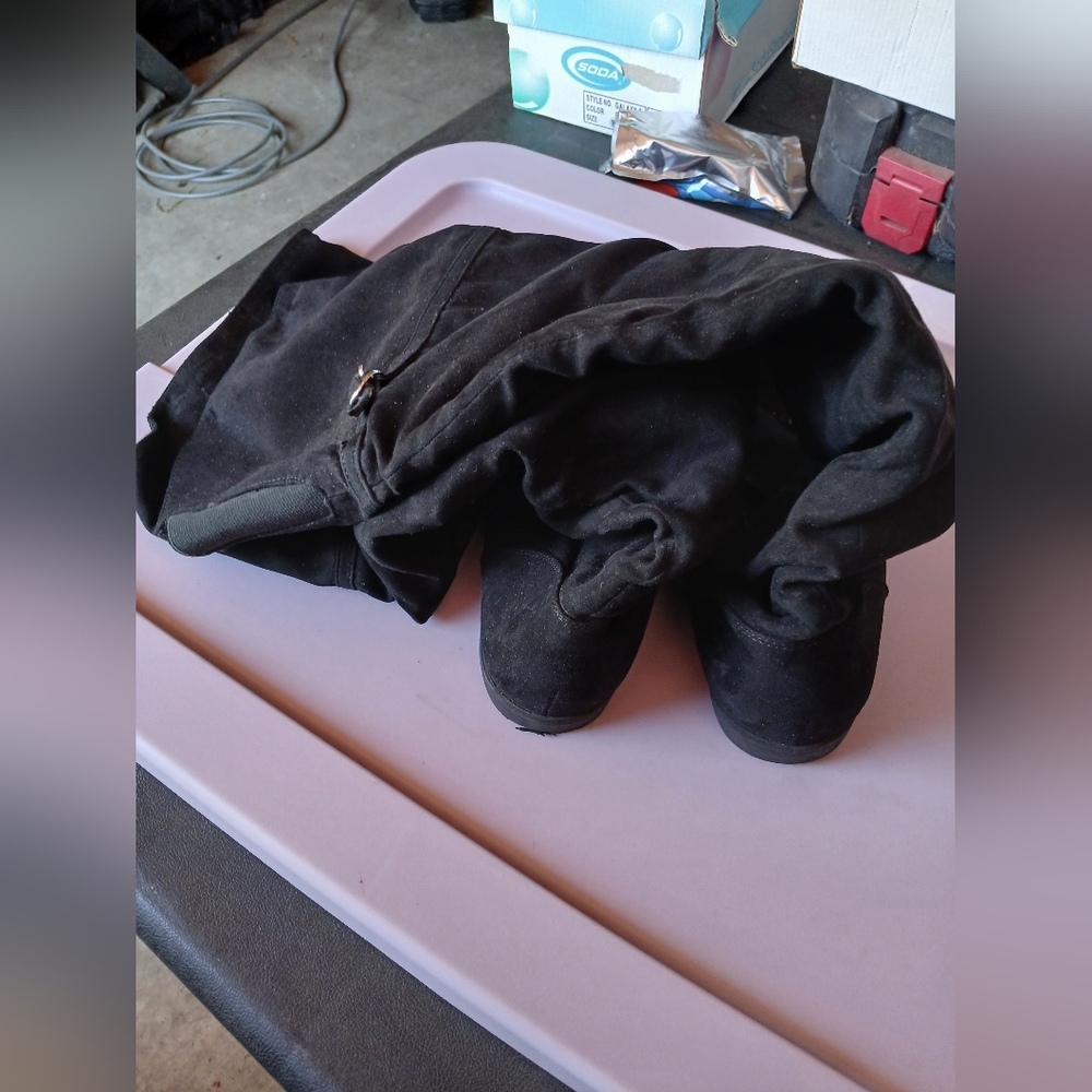 Black Suede Boots